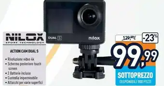 Unieuro Action cam dual s offerta