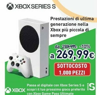 Unieuro Xbox series s offerta