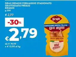 Bennet Gran biraghi formaggio stagionato grattugiato fresco BIRAGHI offerta