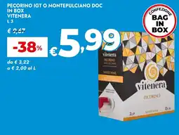 Bennet Pecorino igt o montepulciano doc in box VITENERA offerta