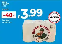 Bennet Birra MORETTI offerta