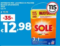 Bennet Detersivo per lavatrice in polvere bianco splendente SOLE offerta