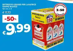 Bennet Detersivo liquido per lavatrice OMINO BIANCO offerta