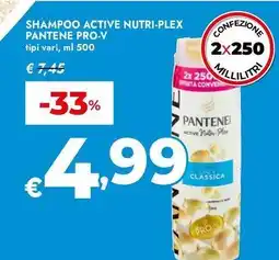 Bennet Shampoo active nutri-plex PANTENE PRO-V offerta