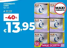 Bennet Assorbenti LINES tipi vari offerta