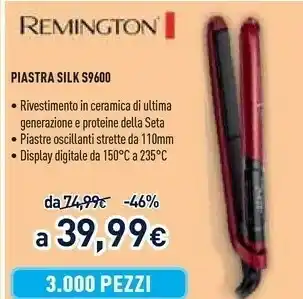 Unieuro Piastra silk a9600 offerta