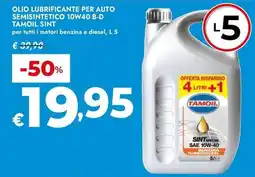 Bennet Olio lubrificante per auto semisintetico 10W40 B-D TAMOIL SINT offerta