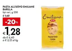 Bennet Pasta all'uovo emiliane BARILLA offerta