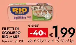 Bennet Filetti di sgombro RIO MARE offerta