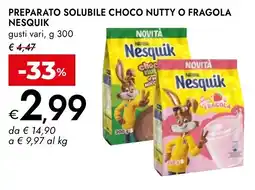 Bennet Preparato solubile choco nutty o fragola NESQUIK offerta