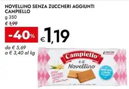 Bennet Novellino senza zuccheri aggiunti CAMPIELLO offerta