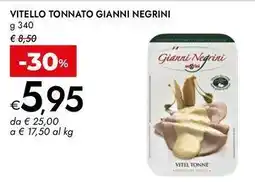 Bennet Vitello tonnato GIANNI NEGRINI offerta