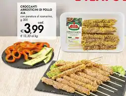 Bennet Croccanti arrosticini di pollo AIA offerta