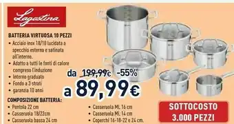 Unieuro Batteria virtuosa 10 pezzi offerta