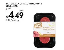 Bennet Battuta al coltello piemontese YOU&MEAT. offerta
