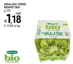 Bennet Insalata verde BENNET BIO offerta