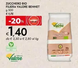 Bennet Zucchero bio filiera valore BENNET offerta