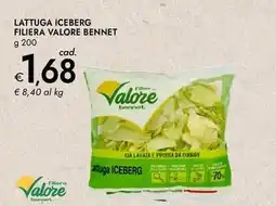Bennet Lattuga iceberg filiera valore BENNET offerta