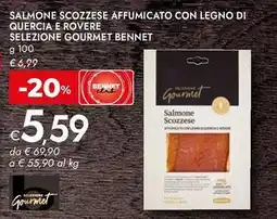 Bennet Salmone scozzese affumicato con legno di quercia e rovere selezione GOURMET BENNET offerta