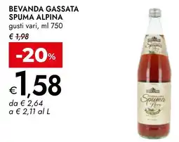 Bennet Bevanda gassata spuma ALPINA offerta