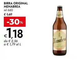 Bennet Birra original MENABREA offerta