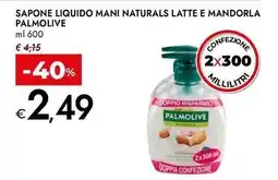 Bennet Sapone liquido mani naturals latte e mandorla PALMOLIVE offerta