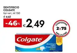 Bennet Dentifricio COLGATE tipi vari offerta
