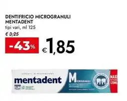 Bennet Dentifricio microgranuli MENTADENT offerta