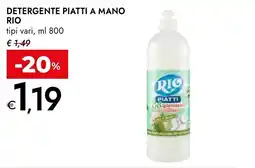 Bennet Detergente piatti a mano RIO offerta