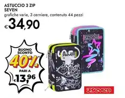 Bennet Astuccio 3 zip SEVEN offerta