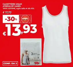 Bennet Canottiere uomo ATHENA BY LIABEL offerta