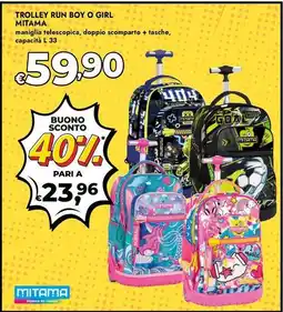 Bennet Trolley run boy o girl MITAMA offerta