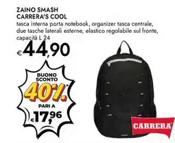 Bennet Zaino smash CARRERA'S COOL offerta