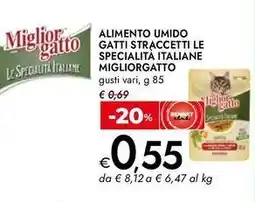 Bennet Alimento umido gatti straccetti le specialità italiane MIGLIORGATTO offerta