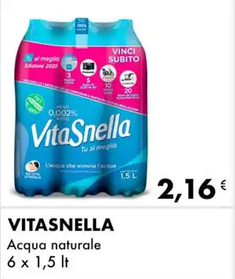 Iper Tosano VITASNELLA Acqua naturale offerta