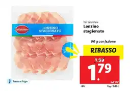 Lidl Dal Salumiere Lonzino stagionato offerta