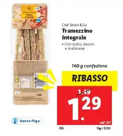 Lidl Chef Select & Go Tramezzino integrale offerta