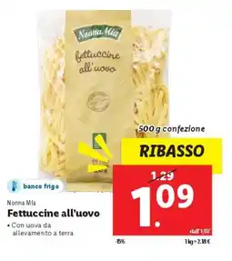 Lidl Nonna Mia Fettuccine all'uovo offerta