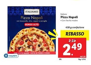 Lidl Italiamo Pizza Napoli offerta