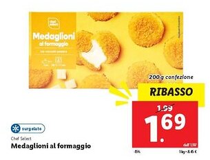 Lidl Chef Select Medaglioni al formaggio offerta