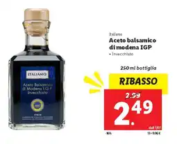 Lidl Italiamo Aceto balsamico di modena IGP offerta