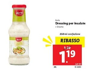 Lidl Kania Dressing per insalate offerta