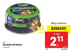 Lidl Nixe Insalata di tonno offerta