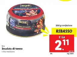Lidl Nixe Insalata di tonno offerta