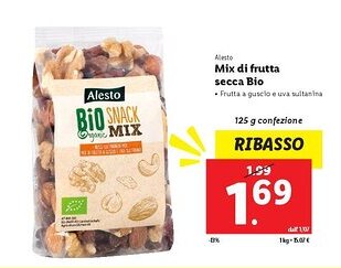 Lidl Alesto Mix di frutta secca Bio offerta