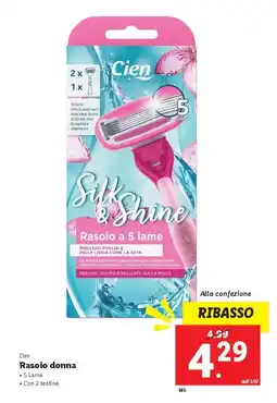 Lidl Cien Rasoio donna offerta