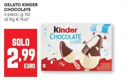 Pam Gelato kinder chocolate offerta
