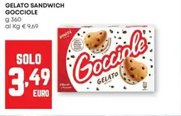 Pam Gelato sandwich gocciole offerta