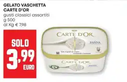 Pam Gelato vaschetta CARTE D'OR offerta