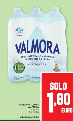 Pam Acqua naturale VALMORA offerta